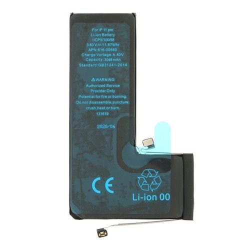 Apple iPhone 11 Pro, Akkumulátor, 3046 mAh, Li-Ion, kompatibilis