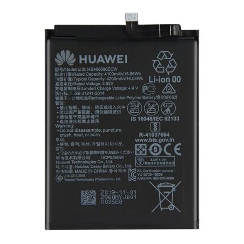 Huawei P40 Lite / Mate 30 / Honor V30, Akkumulátor, 4200 mAh, Li-Ion Polymer, gyári