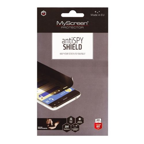 Apple iPhone 12 / 12 Pro, Kijelzővédő fólia (az íves részre NEM hajlik rá!), betekintés elleni védelem, MyScreen Protector AntiSpy Shield, Clear Prémium