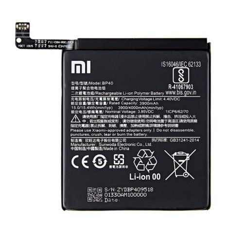 Xiaomi Mi 9T Pro / Redmi K20 Pro, Akkumulátor, 4000 mAh, Li-Ion Polymer, gyári