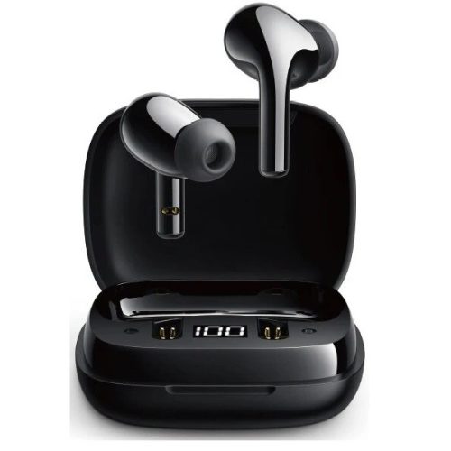 Bluetooth sztereó fülhallgató, v5.0, TWS, töltőtok, érintés vezérlés, LED-es kijelző, Joyroom JR-TL6, fekete