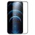 Apple iPhone 12 / 12 Pro, Kijelzővédő fólia, ütésálló fólia (az íves részre is!), Tempered Glass (edzett üveg), Full Glue, Matt, Nillkin, Fog Mirror, fekete