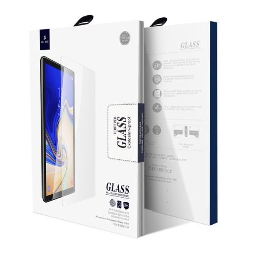 Samsung Galaxy Tab A7 10.4 (2020) SM-T500 / T505, Kijelzővédő fólia, ütésálló fólia (az íves részre is!), Tempered Glass (edzett üveg), Anti Blue Ray, Dux Ducis, Clear