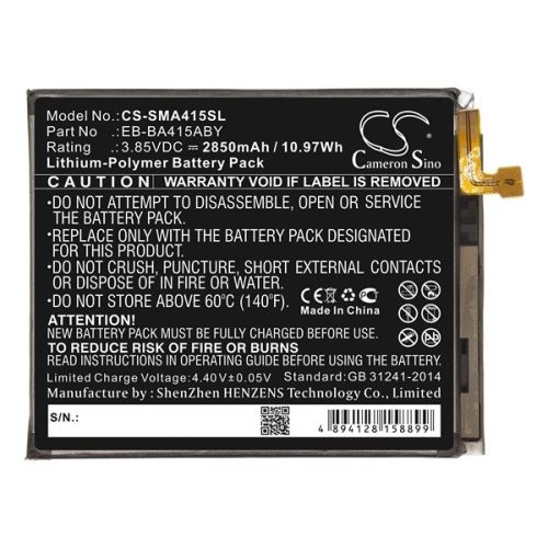 Samsung Galaxy A41 SM-A415F, Akkumulátor, 2850 mAh, Li-Polymer, Cameron Sino, kompatibilis