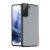 Samsung Galaxy S21 5G SM-G991, Műanyag hátlap védőtok + szilikon keret, fényvisszaverő szövet hátlap, rács minta, Dux Ducis Fino, kék
