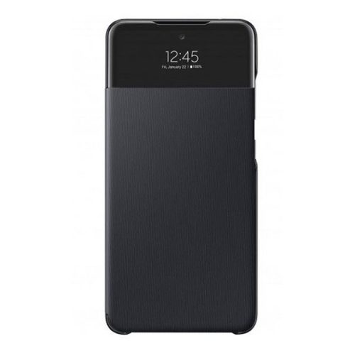Samsung Galaxy A32 4G SM-A325F, Oldalra nyíló tok, hívás mutatóval, Smart View Cover, fekete, gyári