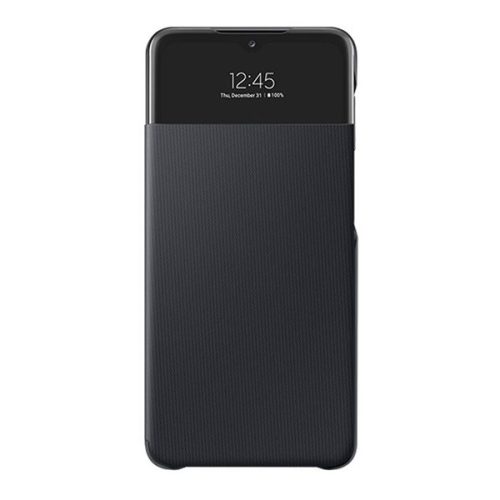 Samsung Galaxy A32 5G SM-A326B, Oldalra nyíló tok, hívás mutatóval, Smart View Cover, fekete, gyári