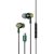 Vezetékes sztereó fülhallgató, USB Type-C, mikrofon, felvevő gomb, hangerő szabályzó, Usams Metal Earphone EP-43, zöld