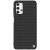 Samsung Galaxy A32 5G SM-A326B, Műanyag hátlap védőtok, szilikon keret, 3D minta, Nillkin Textured, fekete