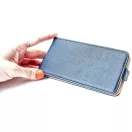 Samsung Galaxy A32 4G SM-A325F, Forcell lenyitható bőrtok, Slim Flexi, felfelé nyíló - kinyitható, fekete