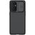 OnePlus 9 Pro, Műanyag hátlap + szilikon keret, közepesen ütésálló, kamera védelem, csíkos minta, Nillkin CamShield Pro, fekete