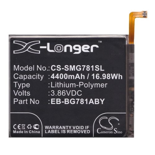 Samsung Galaxy S20 FE / S20 FE 5G / A52 / A52 5G / A52s 5G SM-G780 / G781 / A525F / A526B / A528B, Akkumulátor, 4400 mAh, Li-Polymer, Cameron Sino, kompatibilis