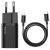 Hálózati töltő adapter, 25W, USB Type-C aljzat, USB Type-C kábellel, gyorstöltés, PD 3.0, QC 3.0, Baseus, fekete