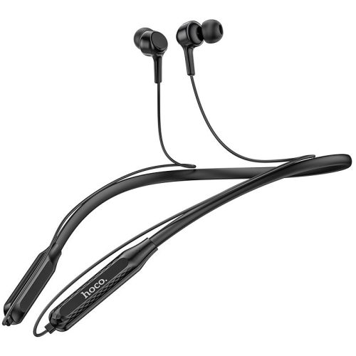 Bluetooth sztereó fülhallgató, v5.0, sportoláshoz, mikrofon, mágneses, Hoco ES51 Era, fekete