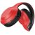 Bluetooth sztereó fejhallgató, v5.0, mikrofon, 3.5mm, funkció gomb, hangerő szabályzó, TF kártyaolvasó, összecsukható, teleszkópos fejpánt, Hoco W30 Fun Move, piros
