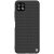 Samsung Galaxy A22 5G SM-A226B, Műanyag hátlap védőtok, szilikon keret, 3D minta, Nillkin Textured, fekete