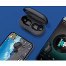 Bluetooth sztereó fülhallgató, v5.0, TWS, töltőtok, vízálló, zajszűrővel, érintés vezérlés, Haylou GT1 XR, fekete, gyári
