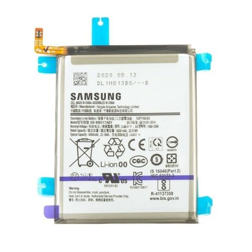 Samsung Galaxy M31s SM-M317F, Akkumulátor, 6000 mAh, Li-Ion, gyári