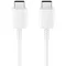 USB Type-C töltő- és adatkábel, USB Type-C, 100 cm, gyorstöltés, Samsung, fehér, gyári, 