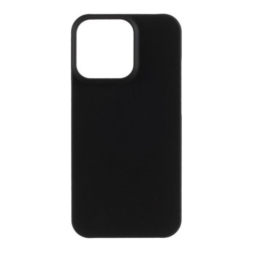 Apple iPhone 13 Pro, Műanyag hátlap védőtok, gumírozott, fekete
