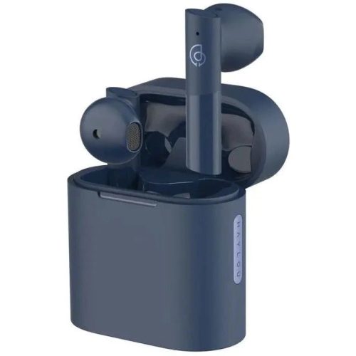 Bluetooth sztereó fülhallgató, v5.2, TWS, töltőtok, vízálló, zajszűrővel, érintés vezérlés, Haylou MoriPods T33, kék, gyári