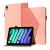 Apple iPad Mini (2021) (8.3), mappa tok, stand, bőrhatású, 3D rombusz minta, vörösarany