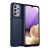 Samsung Galaxy A33 5G SM-A336B, Szilikon tok, közepesen ütésálló, domború csíkos minta, sötétkék