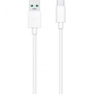   USB töltő- és adatkábel, USB Type-C, 100 cm, 65W, gyorstöltés, Realme, fehér, gyári