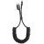 USB töltő- és adatkábel, Lightning, 100 cm, 2000 mA, spirálkábel, Baseus Fish Eye Spring, CALSR-01, fekete