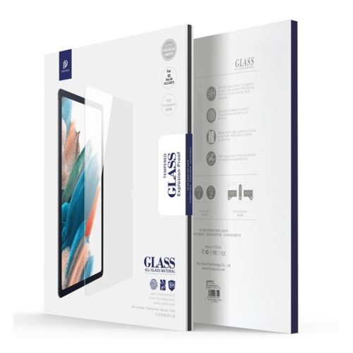 Samsung Galaxy Tab A8 10.5 (2021) SM-X200 / X205, Kijelzővédő fólia, ütésálló fólia, Tempered Glass (edzett üveg), Dux Ducis, Clear