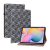 Samsung Galaxy Tab S6 Lite 10.4 / Tab S6 Lite 10.4 (2022) SM-P610 / P615 / P613 / P619, mappa tok, stand, fonott minta, mintás/fekete