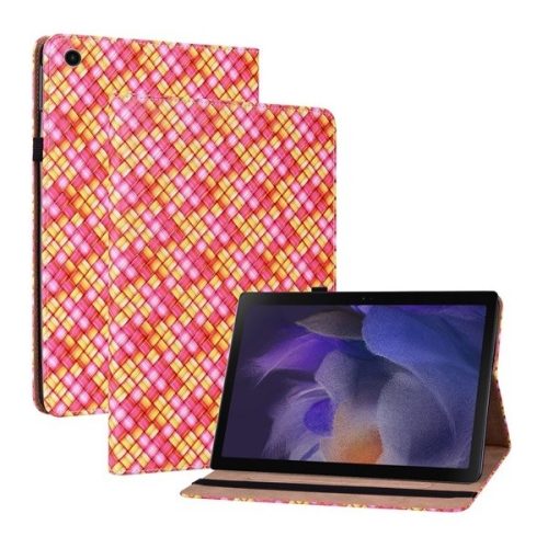 Samsung Galaxy Tab A8 10.5 (2021) SM-X200 / X205, mappa tok, stand, fonott minta, mintás/rózsaszín
