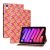 Apple iPad Mini (2021) (8.3), mappa tok, stand, fonott minta, mintás/rózsaszín