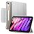 Apple iPad Mini (2021) (8.3), mappa tok, Smart Case, Apple Pencil tartóval, mágneses csattal, ESR Ascend, ezüst