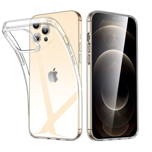 Apple iPhone 12 Pro Max, Szilikon tok, ultravékony, közepesen ütésálló, légpárnás sarok, ESR Project Zero, átlátszó