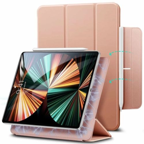 Apple iPad Pro 11 (2020 / 2021 / 2022), mappa tok, Smart Case, mágneses rögzítés, ESR Rebound Magnetic, vörösarany