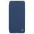 Samsung Galaxy S22 Plus 5G SM-S906, Oldalra nyíló tok, kamera védelem, Nillkin Qin Pro Plain Leather Cloth, sötétkék