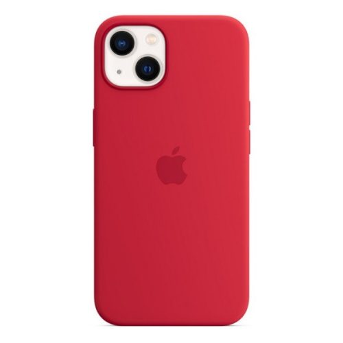 Apple iPhone 13, Szilikon tok, Magsafe kompatibilis, piros, gyári