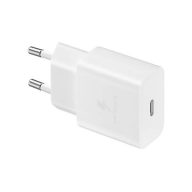   Hálózati töltő adapter, 15W, USB Type-C aljzat, PD, gyorstöltés, Samsung, fehér, gyári