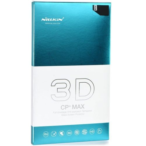 Samsung Galaxy S22 Ultra 5G SM-S908, Kijelzővédő fólia, ütésálló fólia (az íves részre is!), Tempered Glass (edzett üveg), Nillkin, CP+ MAX, fekete