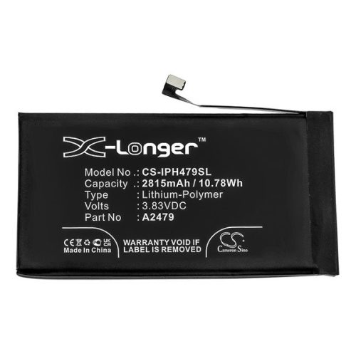 Apple iPhone 12 / 12 Pro, Akkumulátor, 2815 mAh, Li-Polymer, Cameron Sino, kompatibilis