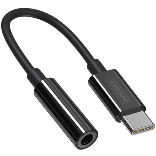 Audió adapter, USB Type-C - 3.5 mm jack átalakító, Joyroom SH-C1, fekete