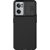OnePlus Nord CE 2 5G, Műanyag hátlap védőtok, közepesen ütésálló, kamera védelem, csíkos minta, Nillkin CamShield, fekete