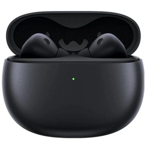 Bluetooth sztereó fülhallgató, v5.2, TWS, töltőtok, érintés vezérlés, zajszűrővel, IP55, Xiaomi Buds 3, fekete, gyári