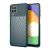 Samsung Galaxy A22 4G SM-A225F, Szilikon tok, közepesen ütésálló, domború csíkos minta, zöld
