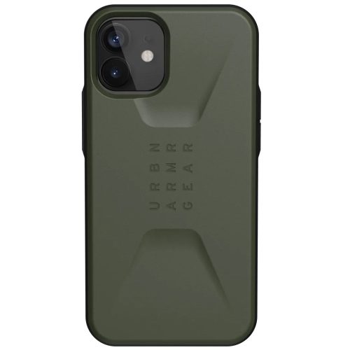 Apple iPhone 12 / 12 Pro, Műanyag hátlap védőtok, szilikon belső, közepesen ütésálló, UAG Civilian, zöld