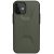 Apple iPhone 12 / 12 Pro, Műanyag hátlap védőtok, szilikon belső, közepesen ütésálló, UAG Civilian, zöld