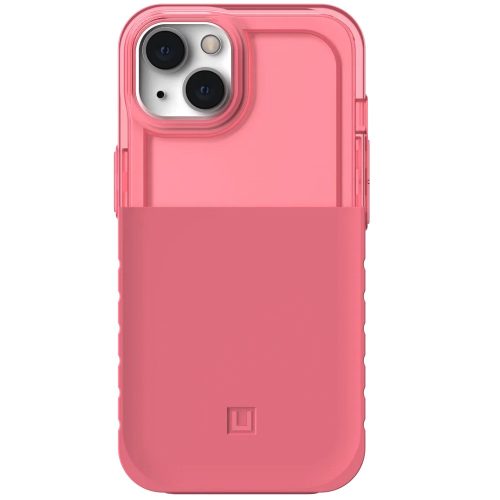 Apple iPhone 13, Műanyag hátlap védőtok, szilikon belső, közepesen ütésálló, Antimikróba védelem, UAG Dip "U", rózsaszín