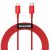 USB Type-C töltő- és adatkábel, Lightning, 200 cm, 20W, törésgátlóval, gyorstöltés, PD, Baseus Superior, CATLYS-C09, piros