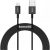 USB töltő- és adatkábel, Lightning, 200 cm, 2400 mA, törésgátlóval, gyorstöltés, PD, Baseus Superior, CALYS-C01, fekete